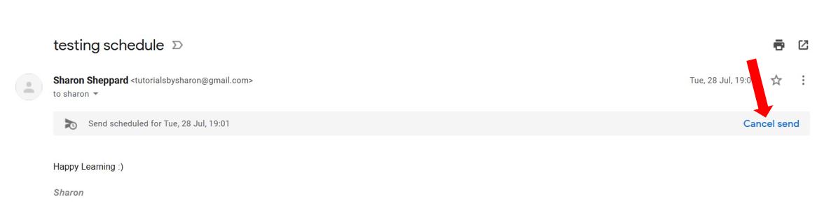 cancel send
