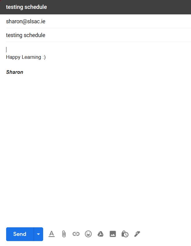 draft email