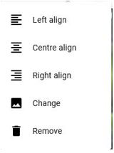 alignment options